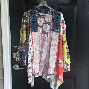 John Mark Multicolor Floral Kimono